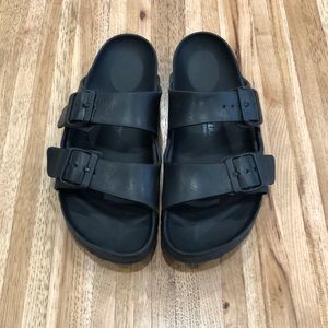 Black Rubber Birkenstocks!!
